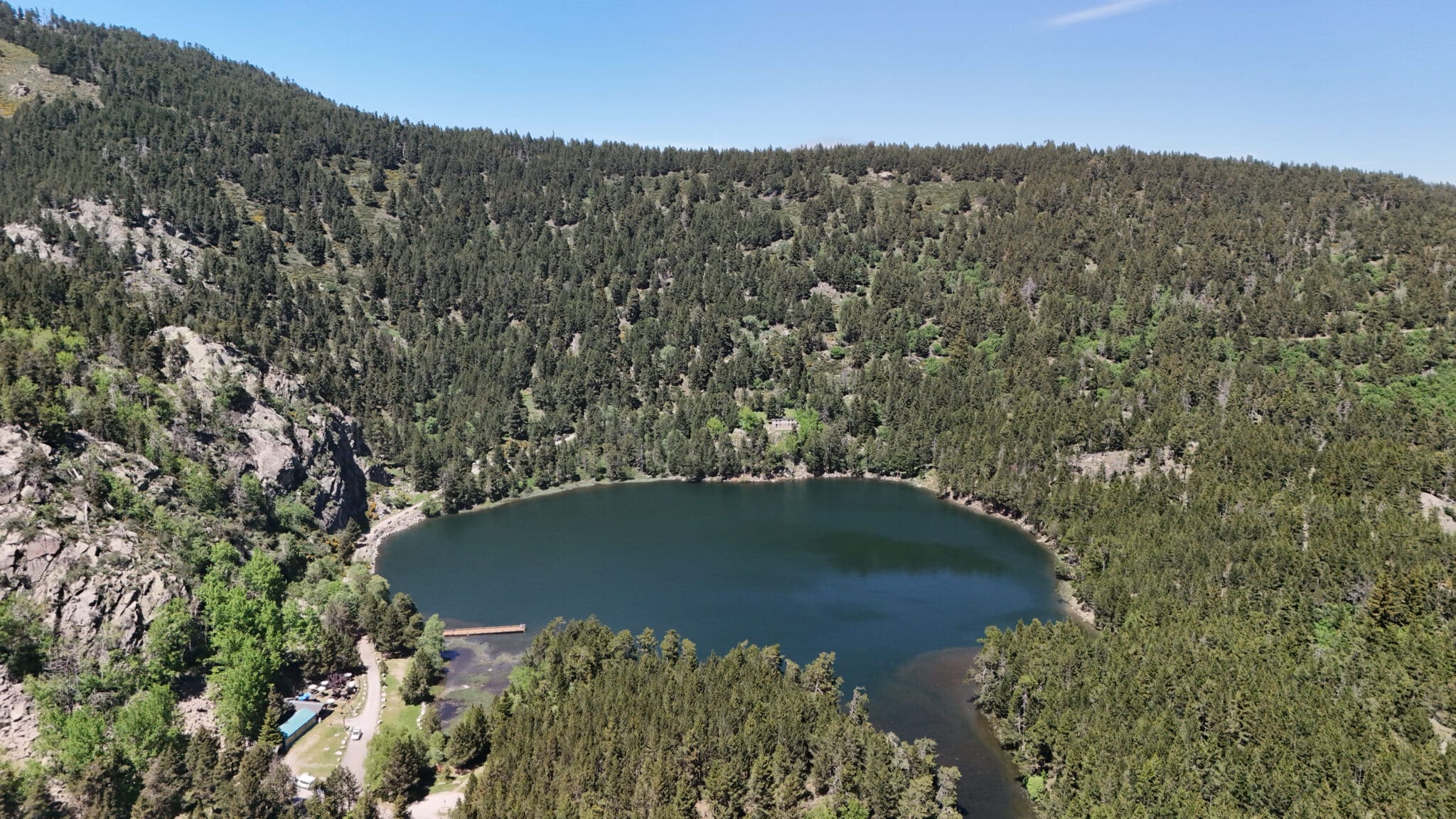 Lac de Balcère au Angles, au coeur des Pyrénées Catalanes