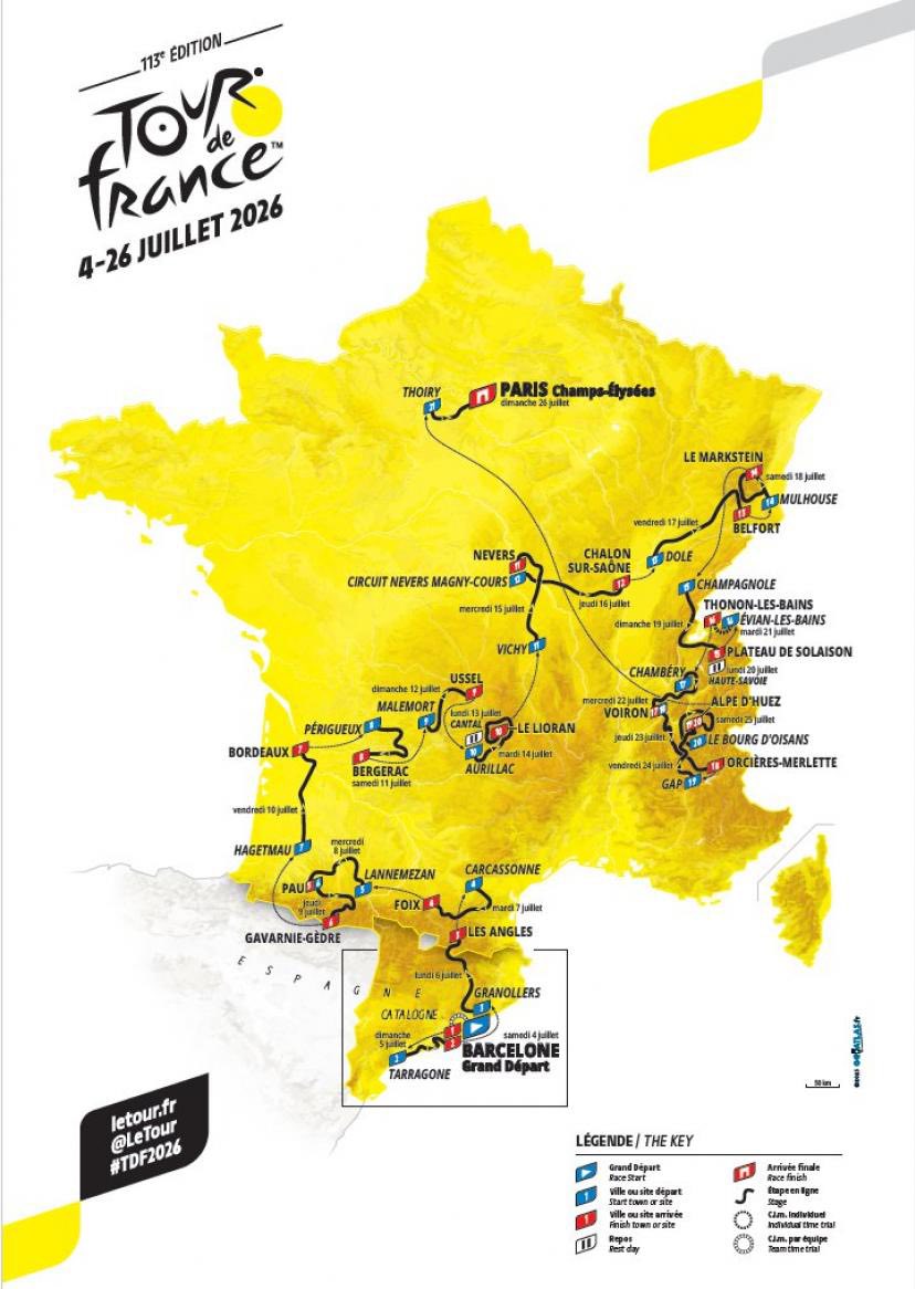 carte tour 2 france