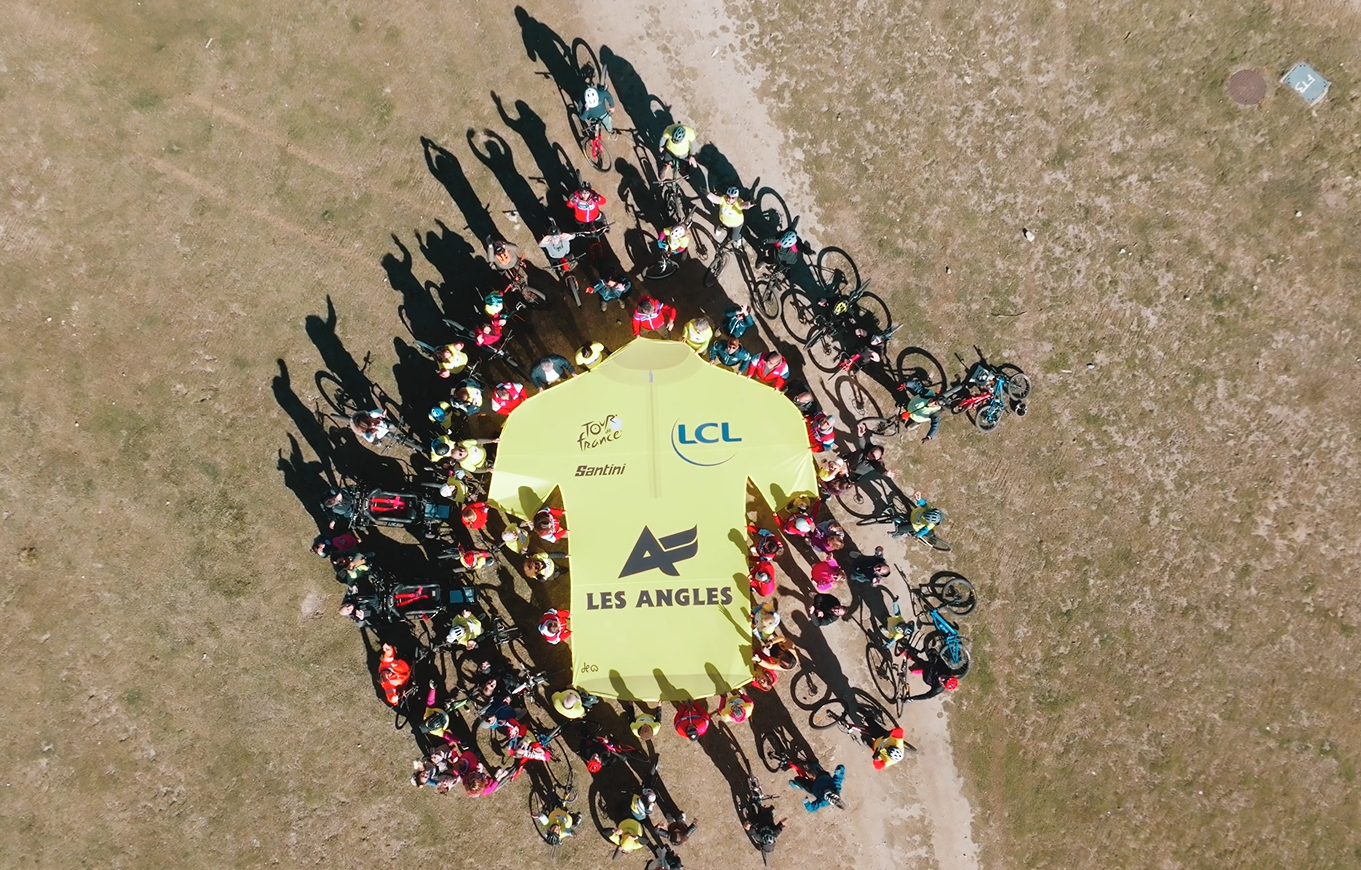 vue drone maillot plateau